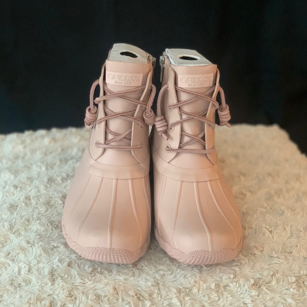 Light Pink Sperry Saltwater Duck Booties